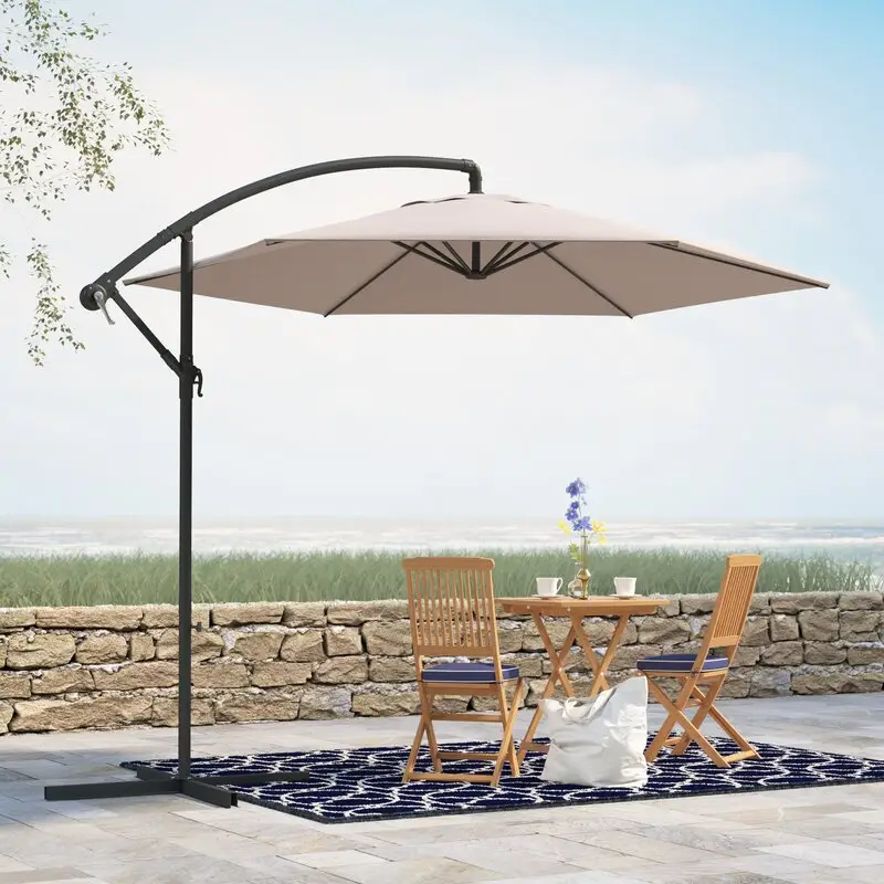 Wholesale 10' Offset Cantilever Hanging Patio Banana Umbrella Large Style  for Outdoor Balcony Table or Large Garden Terrace