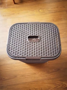 Rattan Laundry Basket With Cover <strong>Plastic</strong> <strong>Injection</strong> Mould Rectangle Tall Dirty Clothes Basket Used <strong>Mold</strong> - Product Image 2