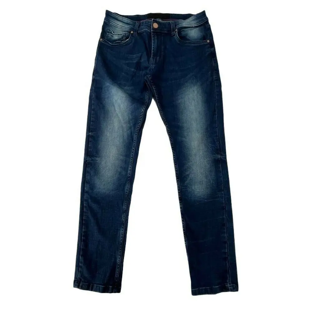 High Quality Denim Thin Stretch Men Jeans Slim Fit Pants Custom Trend Long Wholesale Men's Jeans Pant USA