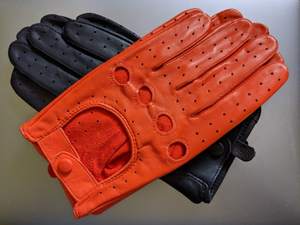 ถุงมือหนังแกะแบบเรียบสำหรับขับรถ ผู้ชาย ผู้หญิง - Product Image 4