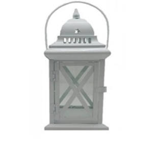 ชุบสังกะสีคู่โคมไฟเทียนที่เรียบง่ายเชิงเทียนที่มีการเคลือบผงเสร็จดีบุกของขวัญโคมไฟ - Product Image 3