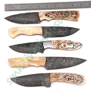 Custom Hand Made Damascus Skinning Knifes/hunting <b>Knives</b> Twist Pattern Blade Lot of 5 Pieces (smk1527) Hunting <b>Knife</b> Fixed Balde - Product Image 4