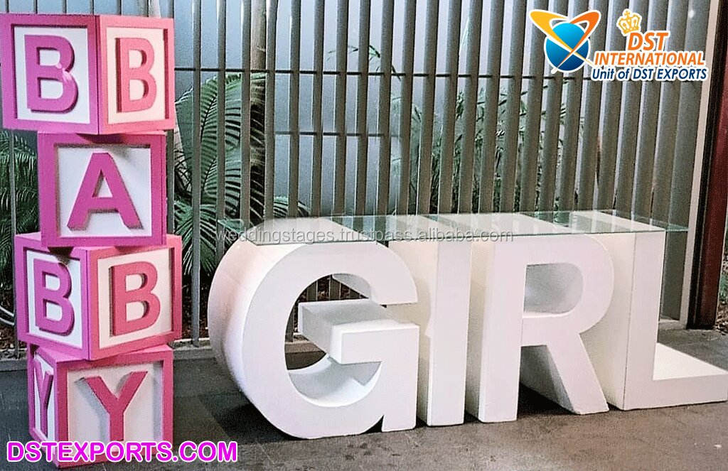 ステージデコレーション用3Dアルファベットレターテーブルリング