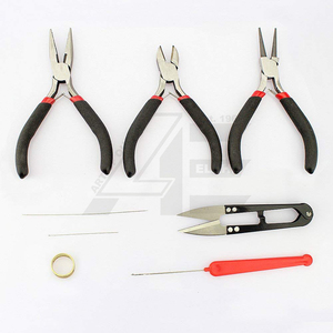 Hot Selling Jewelry Making <b>Pliers</b> Tools Kit Jewelry Making Tools in Zippered Case 8 Pieces <b>Set</b> L.A. ELAHI & CO - Product Image 2