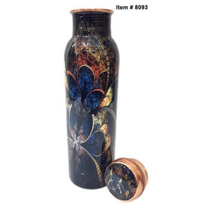 Highest Quality Copper Water <b>Bottle</b> Printed Copper Water <b>Drinking</b> <b>Bottle</b> for Decor and Gift at Reasonable Price - Product Image 2
