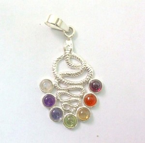 Tienda para Chakra pequeña serpiente colgante de plata 925 | Chakra pequeña serpiente colgante de plata 925 en el precio bajo - Product Image 1