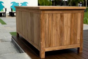 Multifunctional <b>storage</b> <b>bench</b> furniture High Quality <b>storage</b> box, multipurpose natural teak wood pavilion minimalist design - Product Image 6
