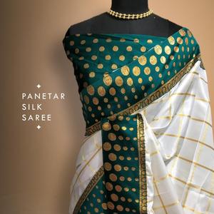 ราคาที่ดีที่สุดในล่าสุดผู้หญิงสารีบริสุทธิ์ Handloom ผ้าไหมสารีที่มีคุณภาพที่ดีที่สุดผ้าไหมสารีผู้ผลิต - Product Image 2