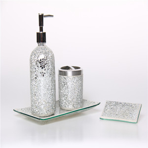 Juego de 3 Accesorios de Baño de Lujo, Productos de Mosaico para Baño, Decoración para Hotel, Hogar, Baño, Ducha - Product Image 4