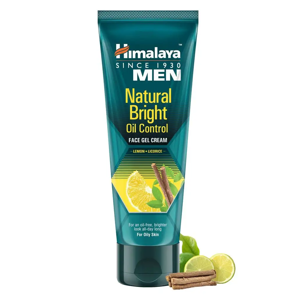 Himalaya Men Natural Bright Oil Control Face Gel Cream For an Oil free Brighter Look All Day Long