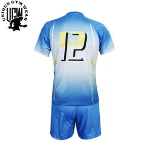 Customized Wholesale <b>Men's</b> Adult Volleyball Jerseys <b>Shorts</b> Set 100% Organic Cotton Eco-Friendly Durable Quick Dry Breathable - Product Image 2