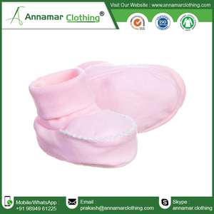 Bottines de bébé en coton biologique pour nouveau-né, chaussures à boucle à crochet, en coton pur, vente en gros, 2020 - Product Image 4