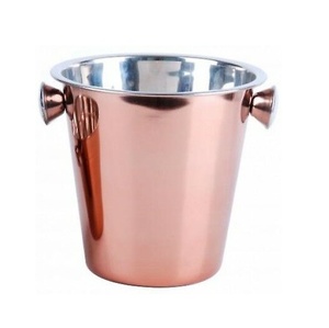 Seau à vin en acier inoxydable poli Refroidisseur de vin plaqué Bière Vin champagne Accessoires pour échantillon gratuit - Product Image 4