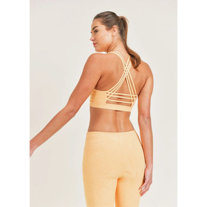 สปอร์ตบราผ้าแจ็คการ์ดลายดอกไม้,เสื้อชั้นในสำหรับใส่ออกกำลังกาย - Product Image 5