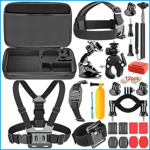 Cheapest 26-in-1 Professional Kit Accessories Bundle for Gopro hero 10 9 8 7 6 5 4 3+ gopro12