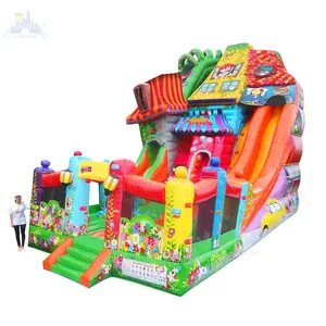 Lilytoys Moonwalk Jumper Bouncer Bouncy Jump Castle Inflatable Thương Bounce House Đối Với Kid Party Combo Với Trượt Nước