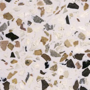 Lavabo de Pedestal Ovalado de Resina Terrazzo Stone Depot para Wudu Musulmán, Diseño Moderno, Ecológico, Fácil de Limpiar, 12L, Un Solo Orificio - Product Image 5