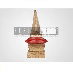 Replicartz - Escultura Decorativa de Madera Hecha a Mano, Diseño Artístico, Decoración Coleccionable para el Hogar, Oficina, Estante o Mesa - Product Image 1