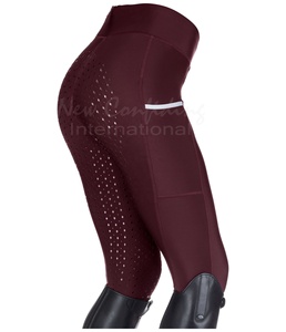 ซิลิโคนกางเกงขี่ม้าของผู้หญิง,เลกกิ้งแบบเต็มตัวขายาว - Product Image 4