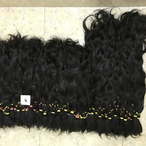 Cabello humano 100% Natural sin procesar, pelo lacio brasileño a granel con cutícula, virgen, precio de fábrica - Product Image 5