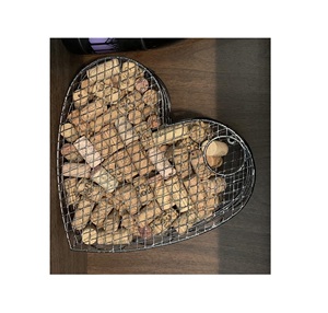 Bouteille de vin créative à bas quantité minimale de commande faite à la main porte-bouchon en fil fabricant en forme de coeur vente directe en usine - Product Image 3