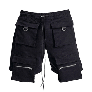 Shorts noirs personnalisés pour hommes, avec 4 poches avant, élégants, en tissu de coton, nouveau Style pour hommes, femmes et enfants - Product Image 1