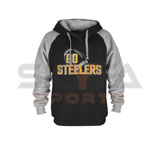 Popular Custom Made Embroidery Logo Plain Pullover Cotton/polyester Hoodies Hoodie - Product Image 4