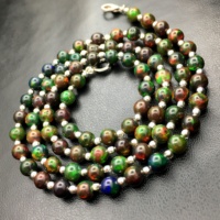 Collier de perles éthiopiennes Welo en opale noire en forme de feu pour mariages, brin naturel de haute qualité, meilleur prix par