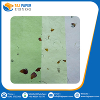 Lokta Paper 100% Natural Eco Friendly Biodegradable Recycled Handmade Kraft Paper for Card Making Vintage Printed Craft Paper