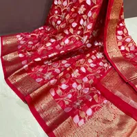 Новейший праздничный цветочный дизайн banarasi kora из органзы, для вечеринки, свадебная одежда 2021, сари/shari/sari коллекция