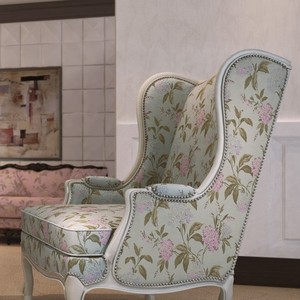 Décoration d'intérieur de chaises en bois matelassé, motif floral ignifuge fabriqué au japon, pour fauteuils d'hôtel, tapisserie - Product Image 5