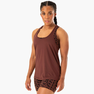 Vente en gros XS femmes Fitness Singlet Logo personnalisé impression broderie débardeur Gym entraînement sport chemise dames musculation Singlet - Product Image 5