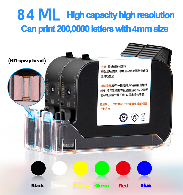 Expiration Date Stamp Hand Held Inkjet Batch Code Printing Coding Machine For Medicine Printer