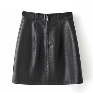 New Arrival Fashionable Casual <b>Women</b> Genuine Leather <b>Skirt</b> <b>Knee</b>-<b>Length</b> Breathable Ladies Fashion <b>Skirt</b> by Standard International - Product Image 1