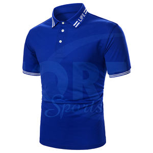 Haute qualité personnalisable hommes coton tricoté polos été à manches courtes Style décontracté bouton Offre Spéciale pas cher prix - Product Image 3