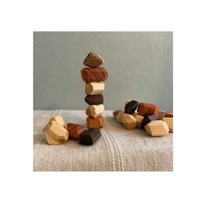 Bộ Đá Xếp Cân Bằng Gỗ Tumi Ishi-Trò Chơi Đá Cân Bằng Gỗ-Đồ Chơi Giáo Dục Cho Trẻ Mới Biết Đi-Đồ Chơi Montessori - Product Image 1
