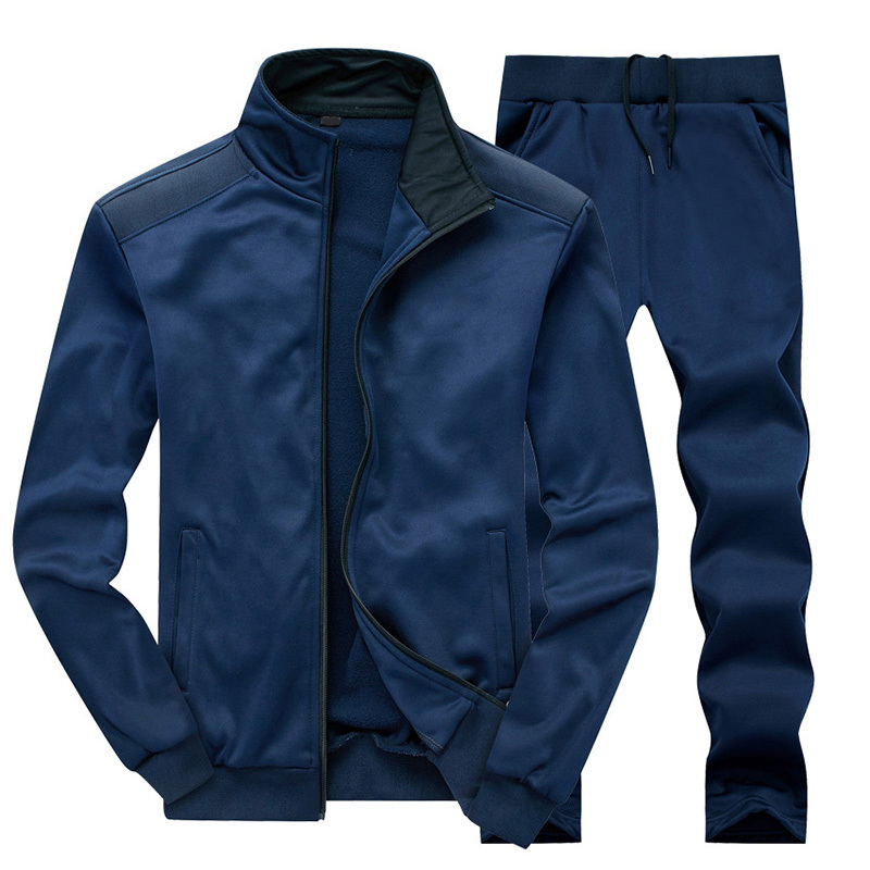 High Quality Winter Men's Track Suits Fashionable Regular Fit Heavyweight 100% Polyester Quick Dry Training Sports Wear · image 1