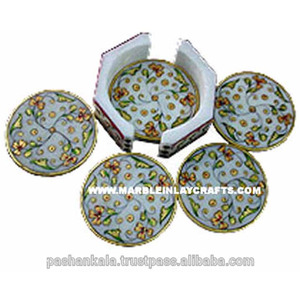 Decorative <b>Painted</b> Marble Coaster - Product Image 1