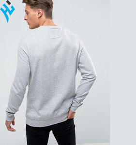 Al por mayor venta al por mayor nuevo Casual 100% algodón logotipo personalizado simple hombres Sudadera de cuello redondo - Product Image 2