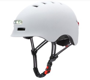 White CE Certified Riding Helmet with LED <b>Light</b> High Quality <b>Bicycle</b> Helmets for Women and Men - Product Image 3