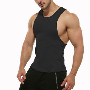 Wholesale Custom Cotton <b>Stringer</b> Gym <b>Vest</b> Fitness Singlet Workout Muscle Bodybuilding Mens Tank Top Men Lace Quantity Summer - Product Image 2