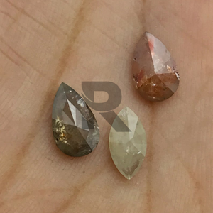 Diamante Rosa tallado con forma de mezcla, 4,00 Natural, Color melocotón - Product Image 5