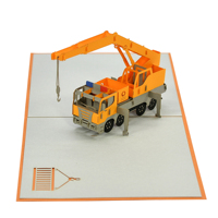 Cartes de vœux 3D personnalisées en modèle pop-up en papier, faites à la main par HMG au Vietnam