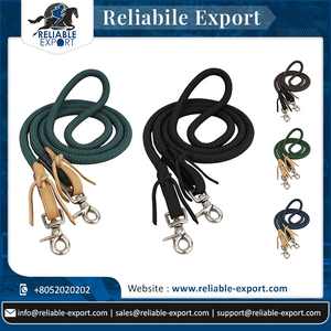 Riendas de caballo ecuestre personalizadas de calidad superior, equipo de cuero de carreras con diseño ajustable, costura elegante al mejor precio - Product Image 6