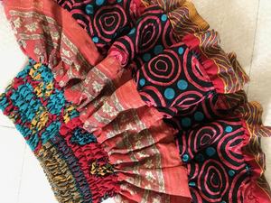 Minifalda Bohemia de Verano para Mujer, Ecológica, Talla Grande, Estilo Línea A, Estampado Floral - Product Image 6