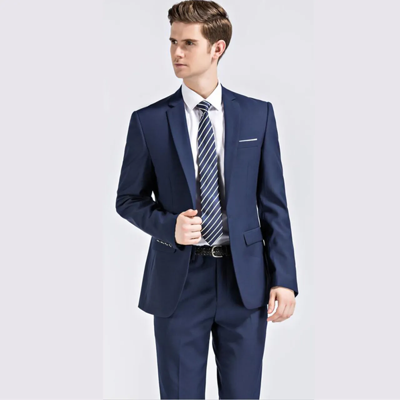 Men's custom color and custom size blazer pant coat business suit groom wedding dress 3 piece fashion gentleman clothing
