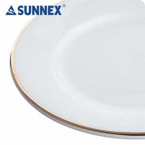 6นิ้วขอบสีขาวแผ่นพอร์ซเลน - Product Image 3