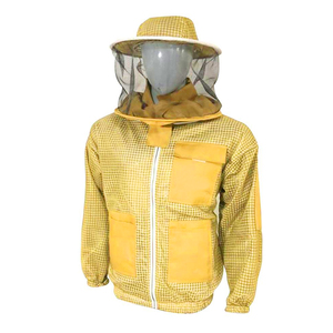 Chaqueta de mono ventilada de apicultura profesional Uniforme de poliéster de talla grande para apicultores - Product Image 1