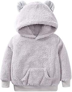 Sudadera polar con cremallera para niños, suave y cálida, gran oferta - Product Image 3