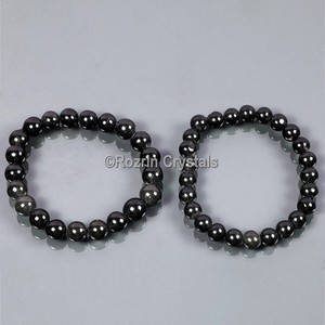 Supplier of Beaded Blak Agate Gemstone <b>Bracelet</b> : Beaded Blak Agate Gemstone <b>Bracelet</b> For Sale - Product Image 1